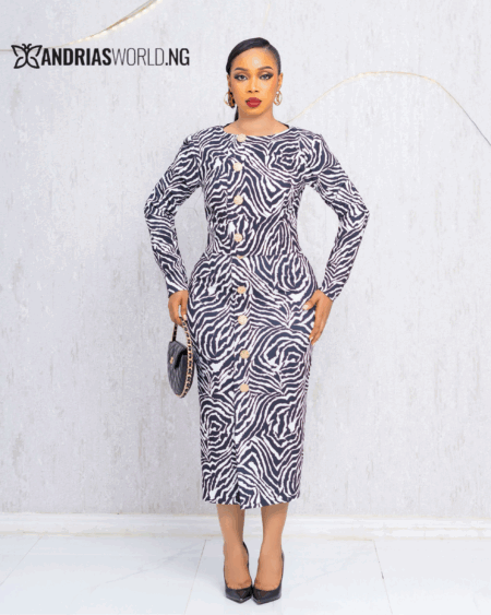BLACK AND WHITE PRINT SKIRT SET